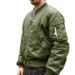 ma1 primeiro ano da Segunda Guerra Mundial aviador jaqueta força aérea vôo casaco masculino impermeável tecido nyl de alta densidade solto engrossado jaqueta curta V2QZ #