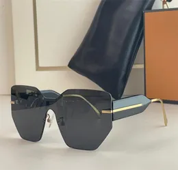 Modedesigner 40052 Herren Damen Sonnenbrille randlos einteilige Linse quadratische Form Acetatbrille Sommer trendiger Persönlichkeitsstil A3390531