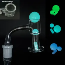 Terp Slurper Quartz Banger Set Fumar Totalmente Solda 14mm 10mm Masculino Fosco Joint Bangers 45 90 Graus Luminoso Brilhante Pérola Bead Pill Kit LL