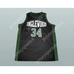 Anpassat alla namn alla team Paul Pierce 34 Inglewood High School Basketball Jersey New Stitch Sydd All Stitched Size S M L XL XXL 3XL 4XL 5XL 6XL TOPAMALKVALITET