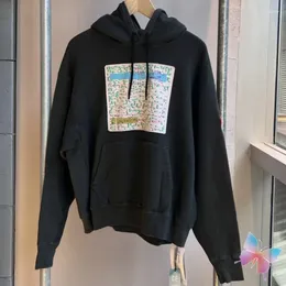 Bluzy męskie Hiphop Street Mężczyźni Kobiety bawełniane bawełniane tablice obwodów Black White Wave Wzór pullover swobodne bluzy