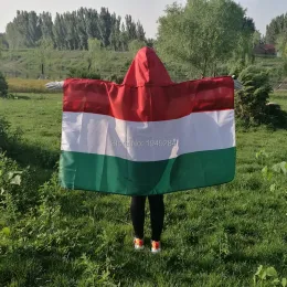 Zubehör Ungarn Flagge Umhang Körper Flagge Banner Neue 3x5ft 150x90 cm Polyester Welt Land Sport Fans Flagge Umhang, kostenloser Versand
