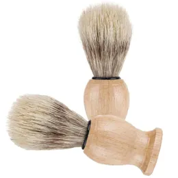 Woody Nylon Materiale per la pulizia della barba Pennello per rasoio Setole Strumento per la rasatura Uomo Pennelli da barba per uomo Accessori per la doccia Clean Home es