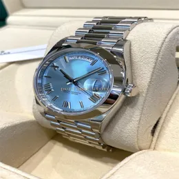 Luxury Wristwatch Automatic Men's Platinum Ice Blue Day-Date 40 2022 Watch 40mm 2282062967