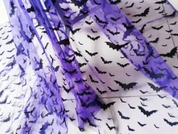 القماش هالوين الخفافيش تول شبكة في الأسود الأرجواني الوردي هالوين زينة الأزياء لوازم الخياطة Flying Bats