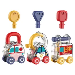 Lock and Key Car Toys Montessori Shape Matching for Children Funny Learning Toy Home Kindergarten Early Education 240321