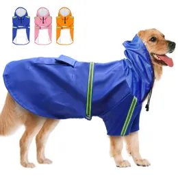 Capas de chuva impermeáveis para cães grandes, capa de chuva para cães grandes, médios e pequenos, manto para animais de estimação, labrador, golden retriever, jaqueta husky