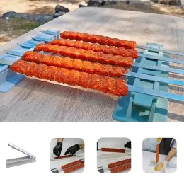 Espetos de linha única máquina de kebab para churrasco máquina de espeto de carne conveniente reutilizável plástico churrasco espeto para fácil preparação de kebab ferramentas para churrasco