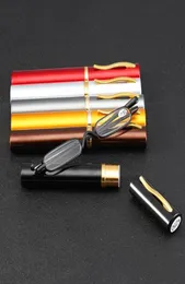 Solglasögon Mini Fashion Reading Glasses Flip Case Portable Pen Holder Presbyopia med Diopter 10 15 20 25 30 35 405442404