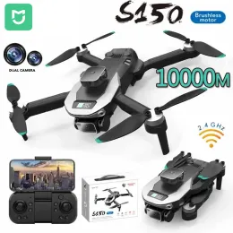 Kontroll MIJIA S150 MINI DRONE 4K Professional 8K Dual Camera Hinder Undvikande Optiskt flödesborstfri RC Dron Quadcopter