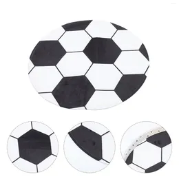 Party Supplies Round Rug Creative Football Soccer Door Mat Area Rugs Bedroom Polyester (Polyester) rundad