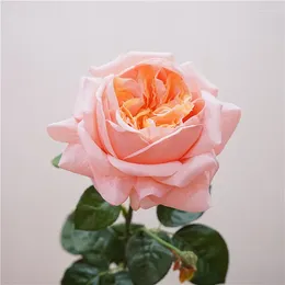 Decorative Flowers High Quality Simulated Moisturizing Austin Rose Christmas Supplies Valentine Room Decoration Accessories Eternal