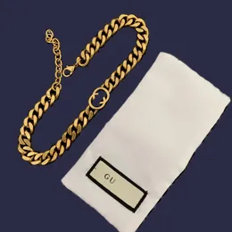 Trendiga halsband för kvinnor Trendiga mångsidiga mässingsdesignerarmband man kubansk mässing pläterade guldörhängen färg smycken god kvalitet zl189 h4
