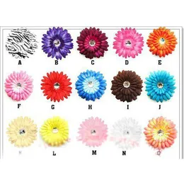 Gerbera Daisy Alligator Barrettes6127663 Clips Girls Hair Flower Accessories Baby Bows With Grip Mtbpn