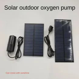 Tillbehör 5.5V Solar Outdoor Auerator USB Aerator Pump Portable Outdoor Fishing, Fish Forming and SureGenation.