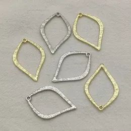 Chegada 35x2m 100 peças pingente oval de liga de zinco para brincos artesanais peças de colar faça você mesmo componentes de descobertas de joias 240309