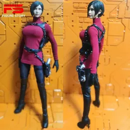 Action Toy Figures 1/6 Ratio Womens Doll Clothing Ada Wong Sticked Turtle Neck Mttoys Head Sculpture Lämplig för 12 -tums Action Figure Modelsc24325