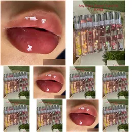 Lip Gloss 2021 Lipgloss Private Label Base Vendor Custom Clear Kids Glossy Nude Glitter Kit 비건 도매 드롭 배달 건강 Beaut Dhse3