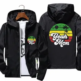 sì M Giamaica Rasta Roots Rock Reggae giamaicano retrò regalo magliette da uomo giacca a vento cappotto riflettente protezione solare giacca pilota g8BZ #