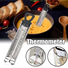 BJStore Messgeräte, Edelstahl-Bonbon-Thermometer zum Frittieren von Lebensmitteln, Kochen mit Aufhängehaken, Topf-Clip, Kochthermometer, schnelles Ablesen