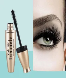 Yanqina New 4D Fiber Mascara Long Eyelash Silicone Brush Curving Enlight Mascara مقاومة للماء مكياج طويل العيون Cosmetic8395369