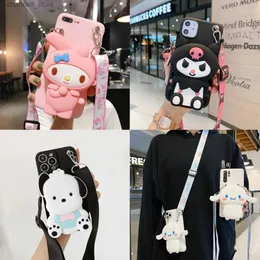 Cell Phone Cases Melody Kuromi For Samsung Galaxy A01 A11 A21 A31 A41 A21s A20s A51 A71 A72 A12 A52 A32 A42 A02s A22 A24 A03s Wallet TPU CaseY240325