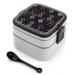 Dinnerware And Dice Ace Pride Bento Box Compartments Salad Fruit Container Asexual Lgbtq Lgbtqia