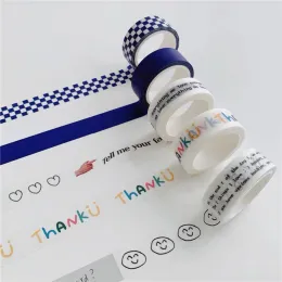 Máscaras personalizam logotipo washi fitas adesivos texto personalizado scrapbooking mascaramento suprimentos de papelaria adesivos rolo diy arte decorativa