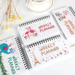 Cute Animal Starry Sky Desk Calendar Tearable Perpetual Calendar Daily Table Planner