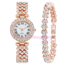 Luxury masculino Women Women Set Moda Diamond Womens Watch Bracelet