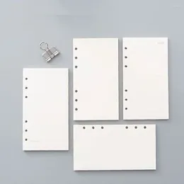 45 Pçs/set A5 A6 Página Interna de Folhas Soltas Notebook Ponto Quadrado Plano Em Branco Papel Kraft Interior Escola Material de Escritório