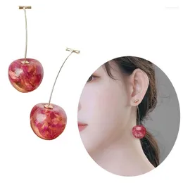 Baumelnde Ohrringe, einzigartiges Kirsch-Accessoire, stilvoller Ohranhänger, Schmuck für Frauen und Mädchen