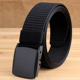 Tushi New Men's Military Tactical Belt Tight Sturdy Nylon Heavy Duty Hard Belt för manlig utomhusbälte Bälte Automatisk midjeband