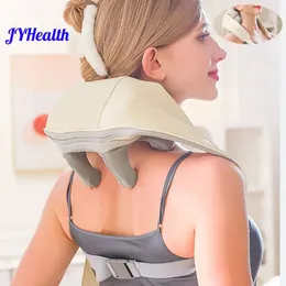 Jyhealth Neck and Screald Cervical Back Massager Massager Shiatsu Shawl Massage Machine Heating Massageador Deep Tissue Relief 240313