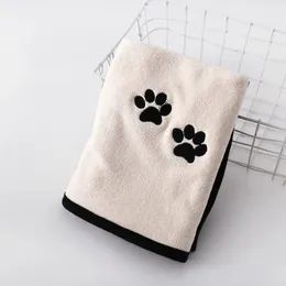 1st. Nya absorberande handdukar för hundkatter Fashion Bath Handduk Nano Fiber Quick-Torking Bath Handduk Bil Torka Tyg Pet-leveranser