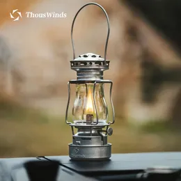 Thous Winds Twilight Camping Lantern Outdoor Portable Camping Light Retro Emotion Lampa oleju piknik