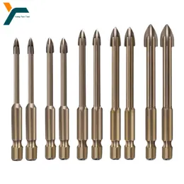 Feeding 10pcs 3/4/5/6/8mm Efficient Universal Drilling Tool Multifunctional Cemented Carbide Drill Bits for Marble Mirrors Glass