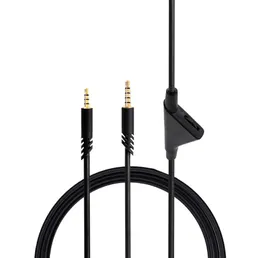 Audio Aux Cables Ersättningsspelhuvuden Reparera delar Tillbehör för ASTRO A10 A40 A30 hörlurar Remote Cord Inline Voice Control