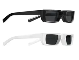 Мужские женские солнцезащитные очки для взлетно -посадочной полосы Spr 24y Черно -белые классические выпуклые стереоскопические толстые рамы летние стиль повседневной пляжный каникул A7037382