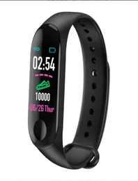 M3 Plus Esportes Pulseiras Inteligentes Assista Frequência Cardíaca Monitoramento de Pressão Arterial À Prova D 'Água Pulseira Inteligente Men039s Women06592544