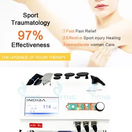 Tecar Therapy Physiotherapy Lower Back Pain Relief 448KHZ Indiba Skin Tightening Body Slimming Weight Loss Device