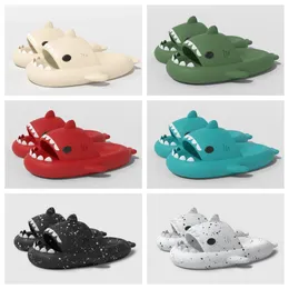 GAI Bigfoot paio di pantofole essenziali per donna con la sensazione di calpestare sandali di cotone per uomo interno esterno allargato 4 cm suola spessa squalo peluche