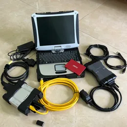 Strumenti diagnostici automatici per BMW ICOM VCI C6 MB SD SD Connetti WiFi Compact and Cables 1TB HDD SSD Ultimo laptop SO/FT utilizzato CF19 I5 4G 2IN1