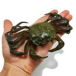 Decorative Flowers PVC Simulated Hairy Crab Model FAKE Swimming Ornaments Shooting Props Seafood Solid Soft Plastic