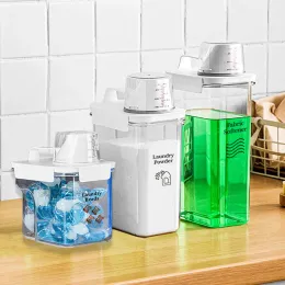 Dispensers Laundry Room Organizer Detergent Powder Dispenser Bottle Soap Container with Spout Mouth Softener Blench Dispenser Tank