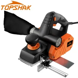 Polijsters 7.5amp Electric Planer 900w 14500rpm Handheld Wood Cutting Power Tools Plane Hand Held for Wood Cutting with Accessories