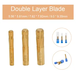 Ruimer 6 Flutes Grooves Spiral Reamer Rifling Buttons 5.819.35mm Push double Lyer Blade Reamer for Rifled Barrel Machine Tool Reamer