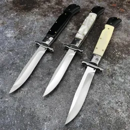 3Models 11'' Inch Stiletto Mafia Auto knife 440c Blade Acrylic Handles Tactical Pocket knives EDC Tools