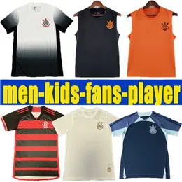 2024 2025 PAULINHO Camisas de futebol Corinthian YURI ALBERTO GUSTAVO GIULIANO M.ROJAS R.AUGUSTO MAYCON VERISSIMO futebol 24 25 Corinth homens crianças camisas colete preto branco