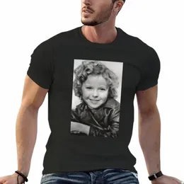 Shirley Temple Aviator Jacket Pele Camiseta T-Shirt Gráficos de secagem rápida Mens Camisetas altas B7l5 #